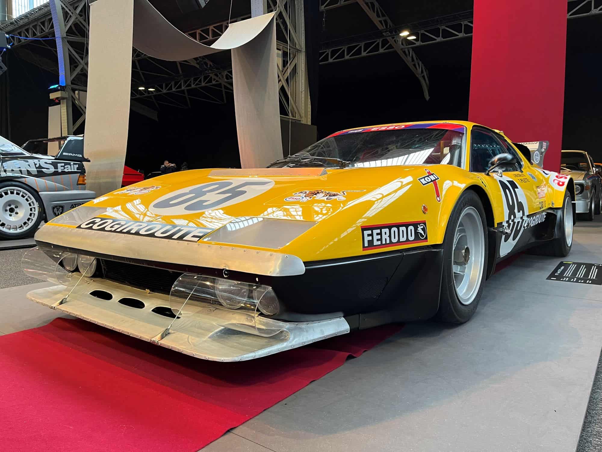 Ferrari 512 BB Competizione au musée Autoworld à Bruxelles en janvier 2023